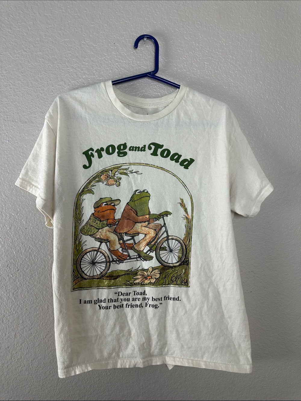 Frog and Toad Graphic Tee - Cream Size L